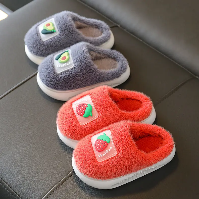 Top Trends: Children's Winter Cotton Slippers To Keep Warm Home Indoor Non-slip Thick-soled Plush Cotton Shoes Toddler Girls Shoes Kid Shoes Shoppable Styles