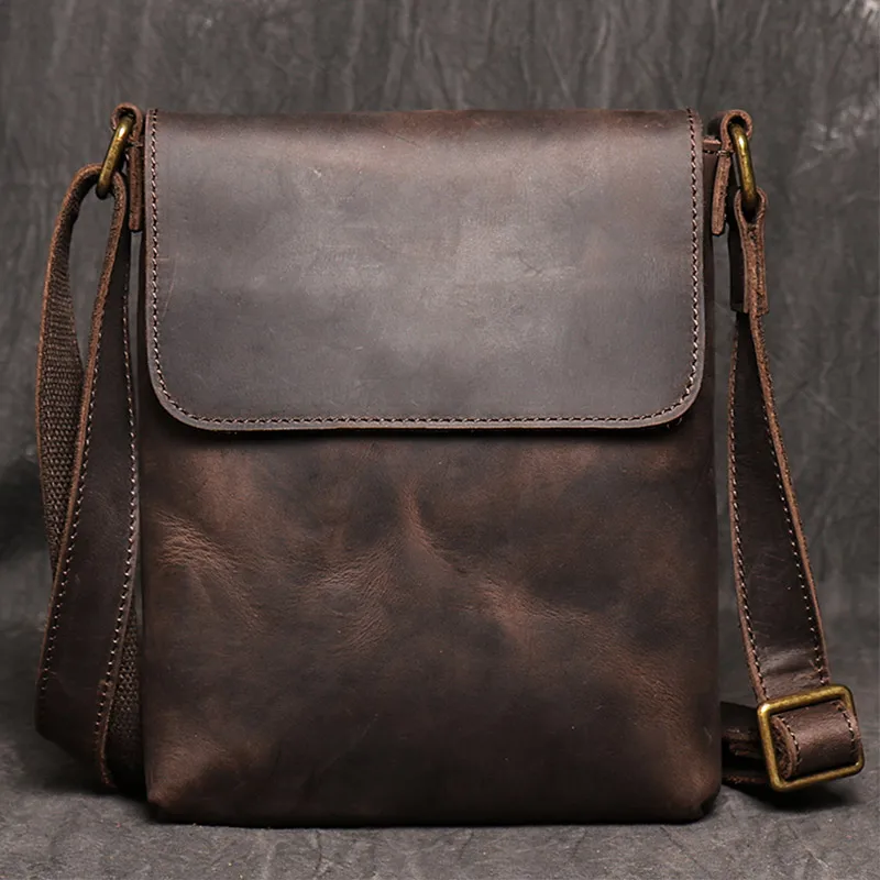 Top Trends: High Quality Messenger Bag For Men Genuine Leather Crossbody Bag Male Easy Travel Shoulder Bag For Tablet Men&#039;s Leather Handbag Shoppable Styles