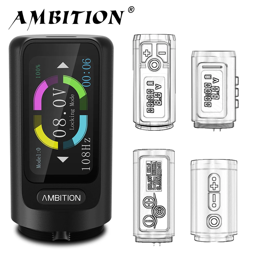 Top Trends: Ambition Wireless Tattoo Machine Pen Extra Battery For Soldier Ninja Vibe Mars-u Zetton Flash Seher Brand Original Battery Shoppable Styles