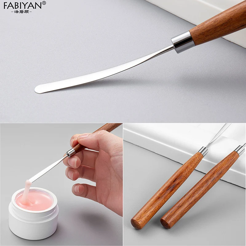 Top Trends: Spatula Stick Stainless Steel Nail Art Stirring Rod Cream Foundation Mixing Tool Makeup Accessories Shoppable Styles - Image 3