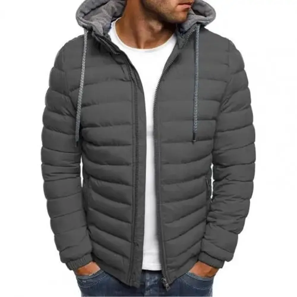 Top Trends: New Men&#039;s Autumn / Winter Leisure Camping Plus Size Detachable Hat Filled Hooded Cardigan Drawstring Thick Warm Jacket Coat Top Shoppable Styles