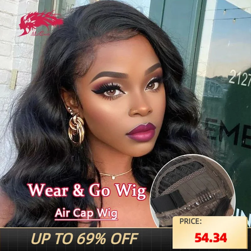 Top Trends: Wear And Go Glueless Wigs For Women Human Hair Body Wave Glueless Wig Ready To Go Human Hair Wigs Pre Cut Lace Air Wig Shoppable Styles