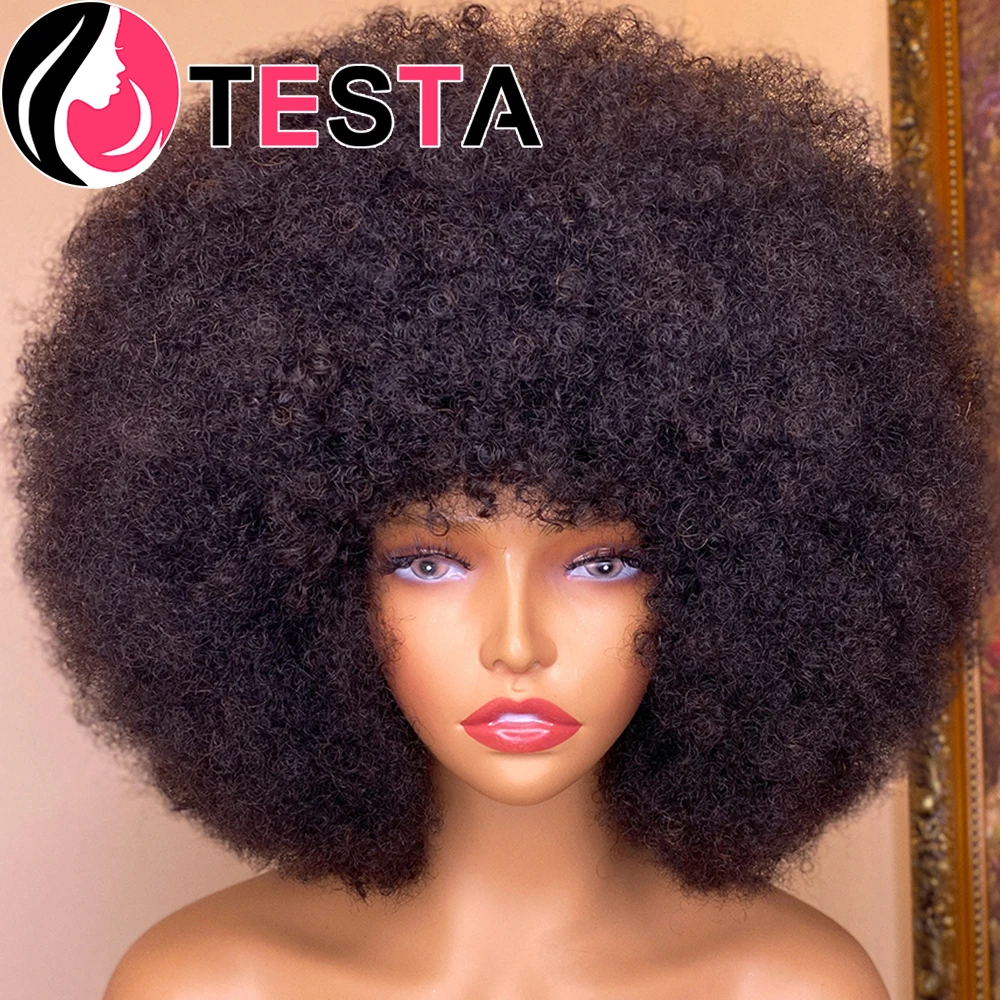 Top Trends: Short Afro Kinky Curly Human Hair Wigs For Black Women 13X4 Full Frontal Lace Wig Natural Pixie Cut Wigs Cheap Human Hair Wig Shoppable Styles