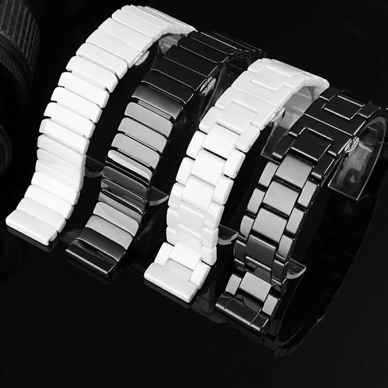 Top Trends: High Quality 14 16mm 18mm 20mm 21mm 22mm For Seiko Tissot Armani Citizen Omega Ck Ceramic Watch Strap Men's And Women's Bracelet Shoppable Styles