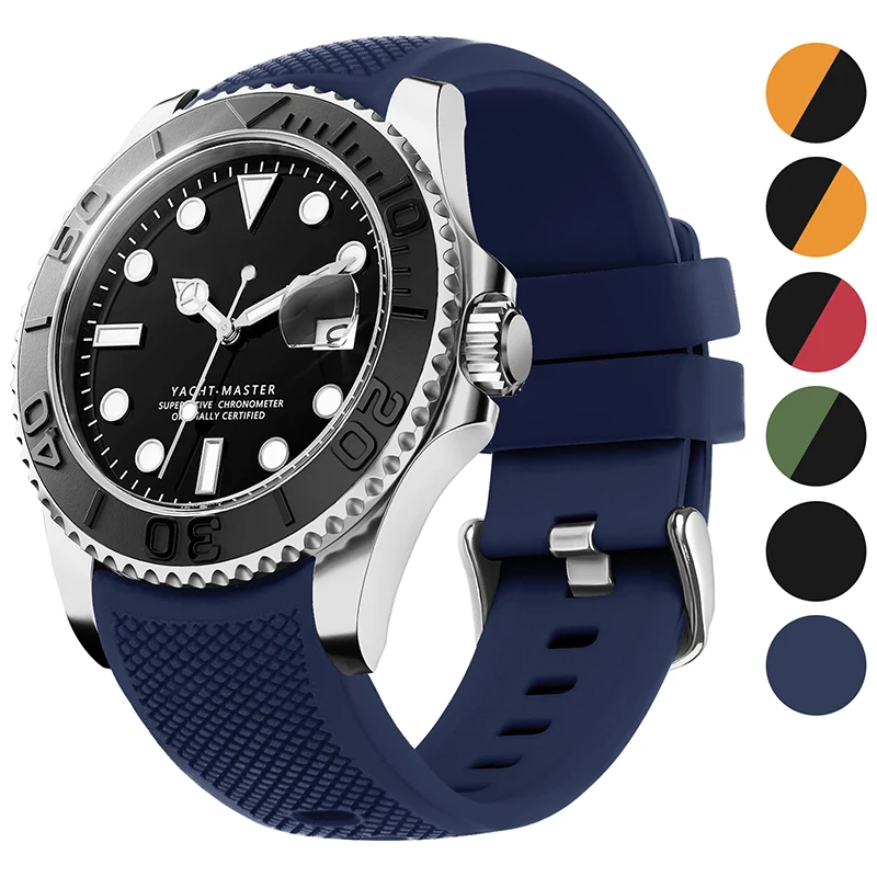 Top Trends: Fullmosa Silicone Watchband 22mm 20mm Watch Strap Galaxy Watch 5 / 4 / 4 Classic 44mm 40mm 42mm No Gaps Huawei Watch GT 2 46mm Strap Shoppable Styles