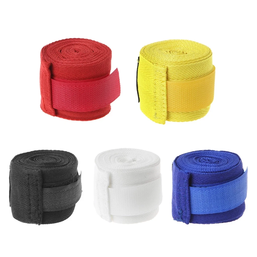 Top Trends: Cotton Boxing Bandage Wrist Wraps Combat Protect Boxing Sport Kickboxing Muay Thai Handbands Training Competition Gloves 3M Shoppable Styles