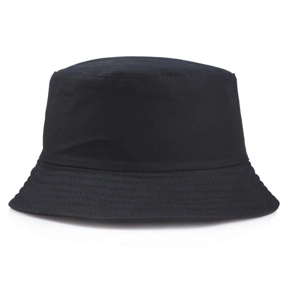 Top Trends: Solid Color Black Foldable Bucket Hat Beach Sun Hat Street Headwear Fisherman Outdoor White Cap Men And Woman Hat Shoppable Styles