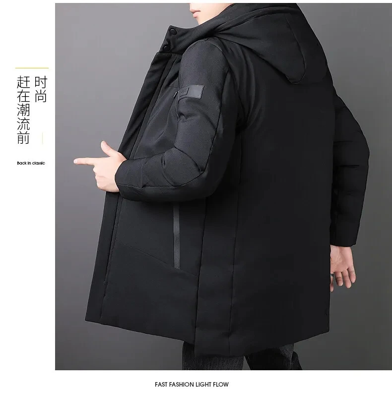 Top Trends: Men's Long Coat Large Size 7XL 8XL Winter Cotton Padded Jacket Oversize Hood Parka Outerwear Thick Warm Windbreaker Male Shoppable Styles - Image 3