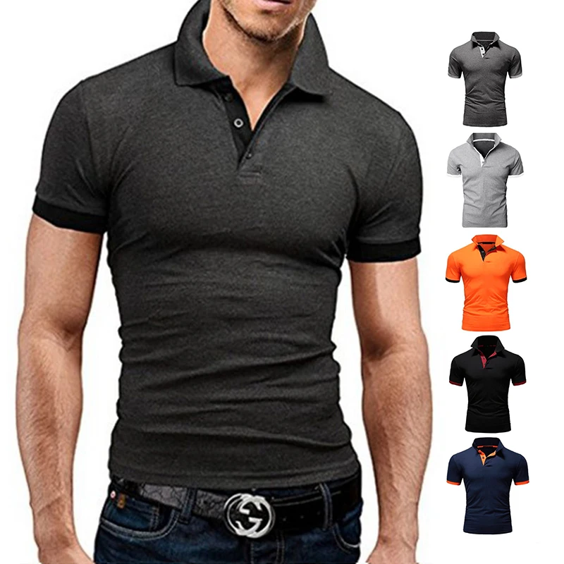 Top Trends: 2023 New Polo Shirt Men Summer Stritching Men&#039;s Shorts Sleeve Polo S-8XL Men Tee Shirt Shoppable Styles