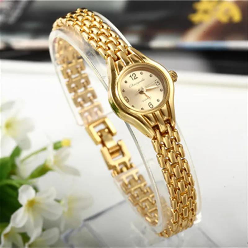 Top Trends: Golden Bracelet Watch For Women Small Dial Luxury Ladies Wristwatch Steel Elegant Quartz Female Clock Fashion Gift Reloj Mujer Shoppable Styles