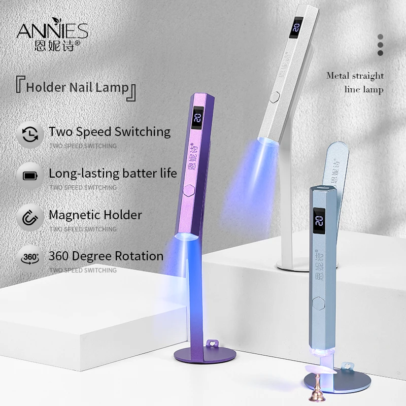 Top Trends: Manicure New Metal Pen Uv Light Lamp With Display Portable Power Phototherapy Uv Led Lamps Mini Handheld Lamp Nail Tools Shoppable Styles