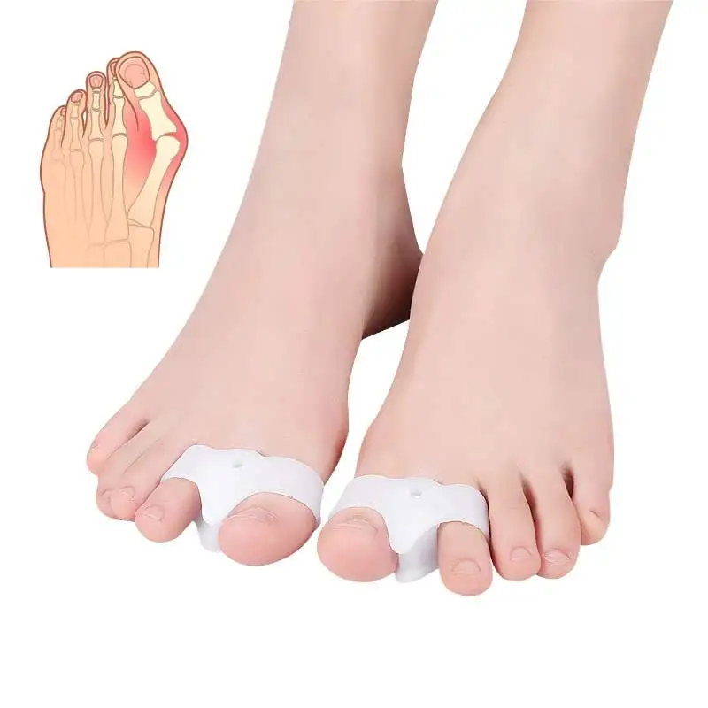 Top Trends: 2pcs=1pair Bunion Hallux Valgus Corrector Silicone Toe Spreader Separator Thumb Finger Correction Straightener Foot Care Tool Shoppable Styles