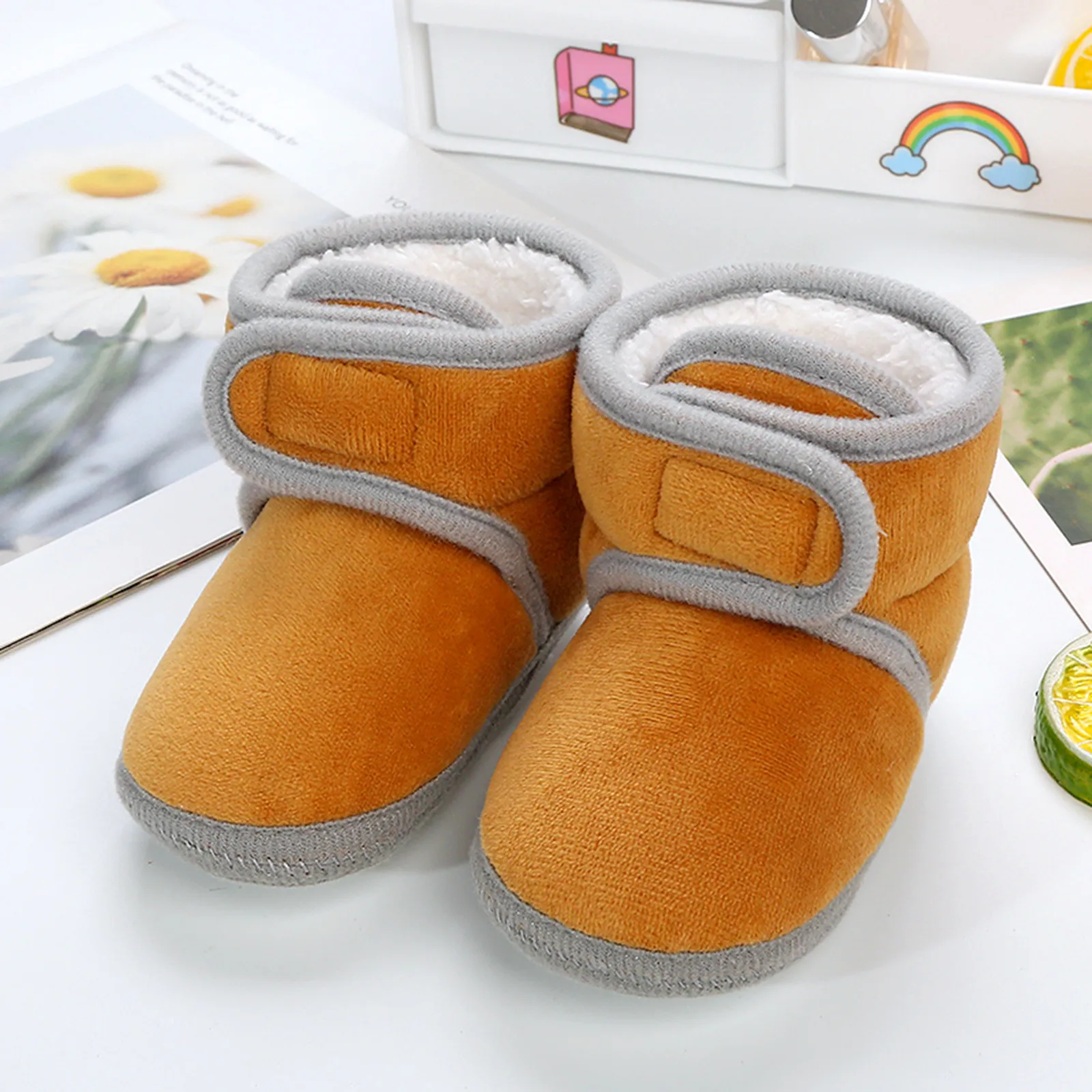 Top Trends: Soft Sole Fur Snow Booties For 0-18m Footwear Boots Newborn Toddler Warm Boots Winter First Walkers Baby Girls Boys Shoes Shoppable Styles