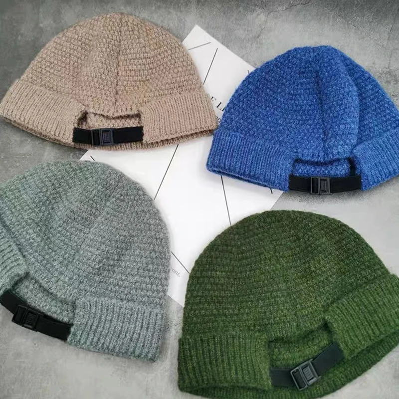 Top Trends: Baseball Cap Man Knitted Beanie Warm Soft Winter Hats Landlord Hip Hop Hat Skull Baggy Melon Caps Outdoor Cotton Rolled Bonnet Shoppable Styles