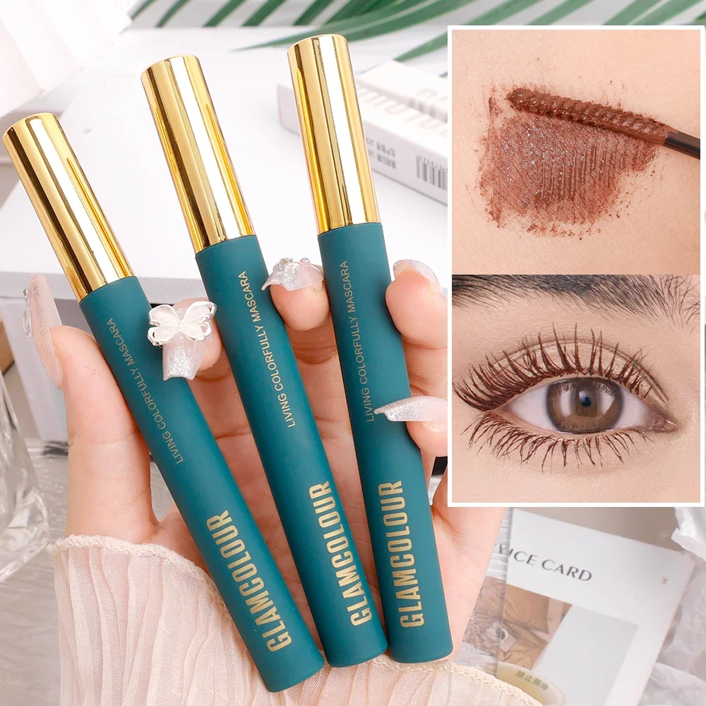 Top Trends: Colorful 5D Mascara Waterproof Quick Dry Not Blooming Blue Black Curling Eyelash Lengthen Long Lasting Eyelash Mascara Cosmetics Shoppable Styles - Image 3