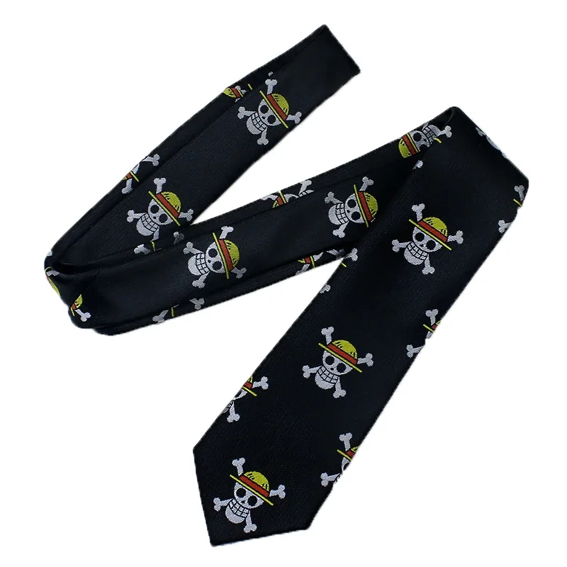 Top Trends: Ship Logo One Pieces New Yarn Dyed Tie 7cm Wide Polyester Skull Head Tie Necktie Shirt Accessories Party Decoration Shoppable Styles