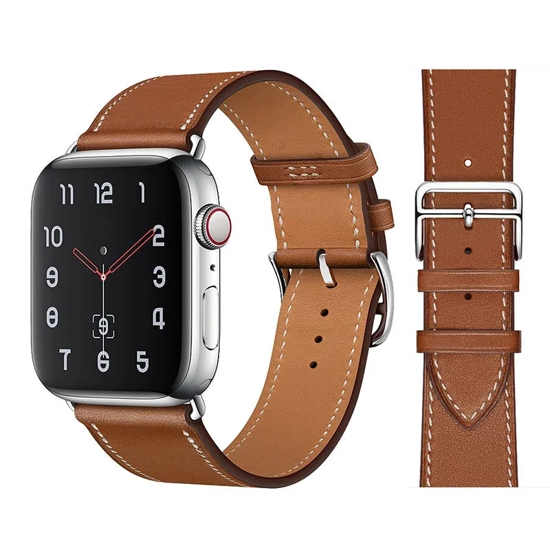 Top Trends: High Quality Leather Loop Band For IWatch 38mm 40mm Sports Strap Band For Apple Watch 42mm 44mm Series 3 4 5 6 SE 7 41MM 45MM Shoppable Styles