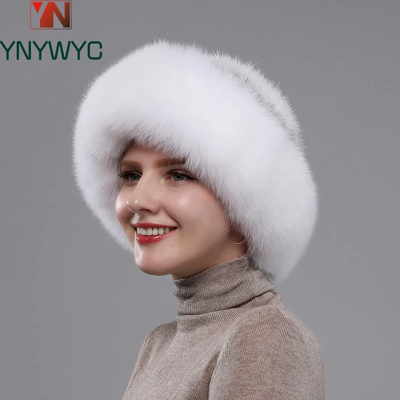 Top Trends: 2024 New Girls Quality Soft Genuine Mink Fur Hats Women Winter Luxury Knitted Real Mink Fur Bomber Hat Natural Warm Fox Fur Cap Shoppable Styles