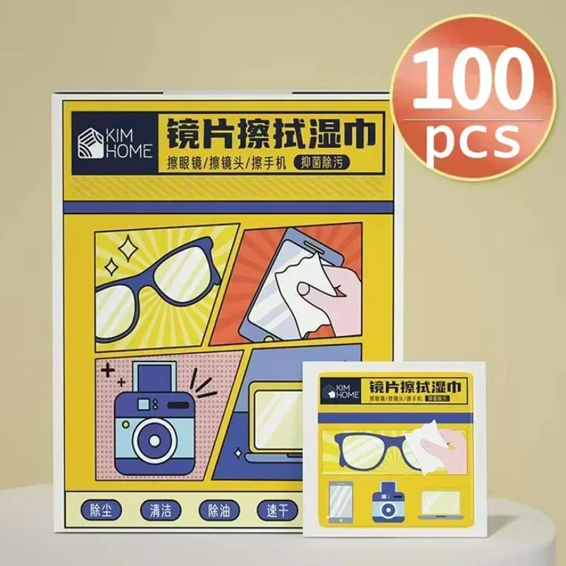 Top Trends: Glasses Cleaner Wet Wipes Disposable Independent Packaging Mirror Lens Cloths Portable Screen Clean Wiping Tools Accessories Shoppable Styles