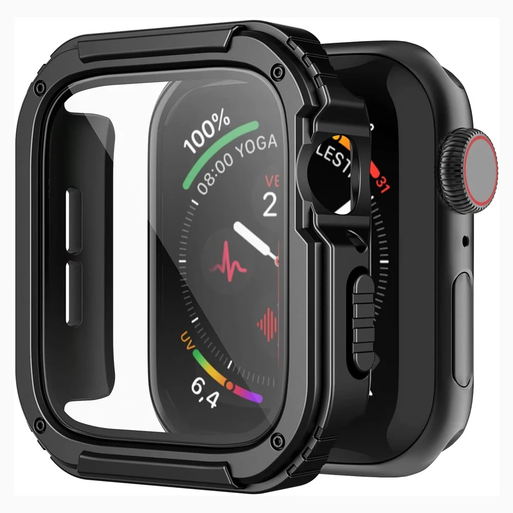 Top Trends: Armor Plastic Case For Apple Watch Ultra Series 8 7 49mm 41mm 45mm Bumper For IWatch 6 SE 5 4 40mm 44mm Frame Protective Cover Shoppable Styles