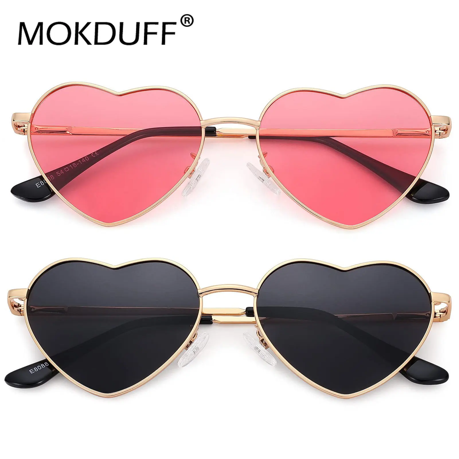 Top Trends: 2022 New Metal Heart Shaped Sunglasses Candy Color Gradient Sun Glasses Outdoor Goggles Eyewear Oculos De Sol Shoppable Styles