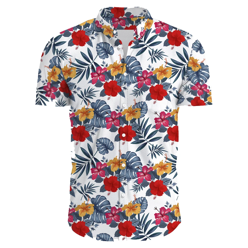 Top Trends: 1950s Rockabilly Shirt Men Casual Vintage Punk Rave Tops Monstera Toucan Print Short Sleeve Dress Shirts Men Clothes Steampunk Shoppable Styles