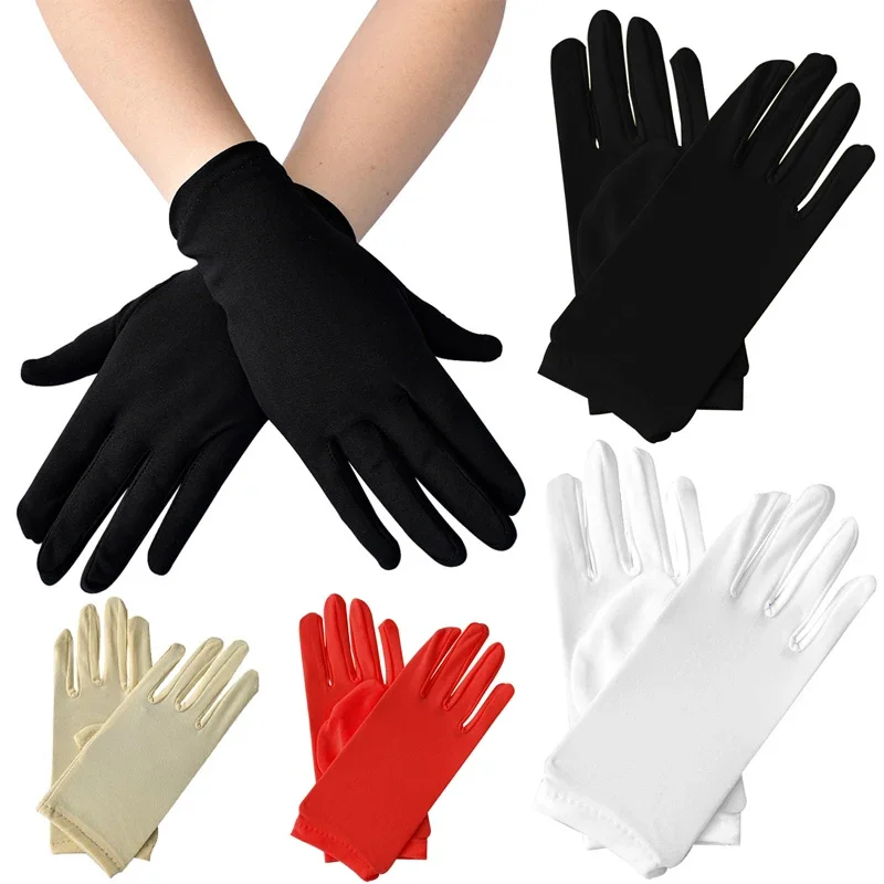 Top Trends: Woman Gloves For Summer Satin Sunscreen Female Thin Solid Color Ceremonial Performance Dance Breathable Driving Gloves Shoppable Styles