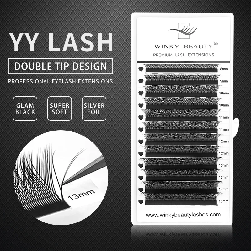 Top Trends: Winky Beauty Y Shape Premade Fans Eyelash Extensions 0.07mm Yy Individual False Eyelashes Grafted 2D Lifting Lash Makeup Shoppable Styles