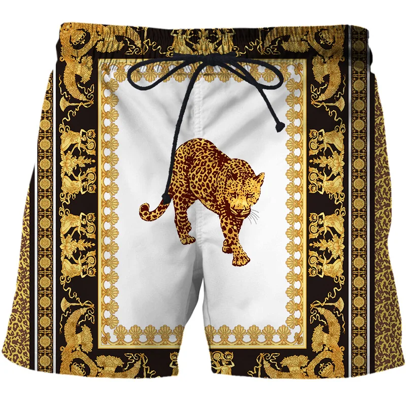 Top Trends: Leopard Luxury Graphic Beach Shorts Pants Men 3D Printed Surfing Board Shorts Summer Hawaii Swimsuit Swim Trunks Cool Ice Shorts Shoppable Styles