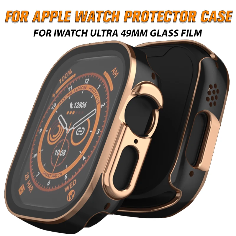 Top Trends: Screen Protector Case For Apple Watch Ultra 49mm Strap Frame Bumper 45MM For Iwatch Series 8 7 6 5 4 44MM Glass Film Accessories Shoppable Styles