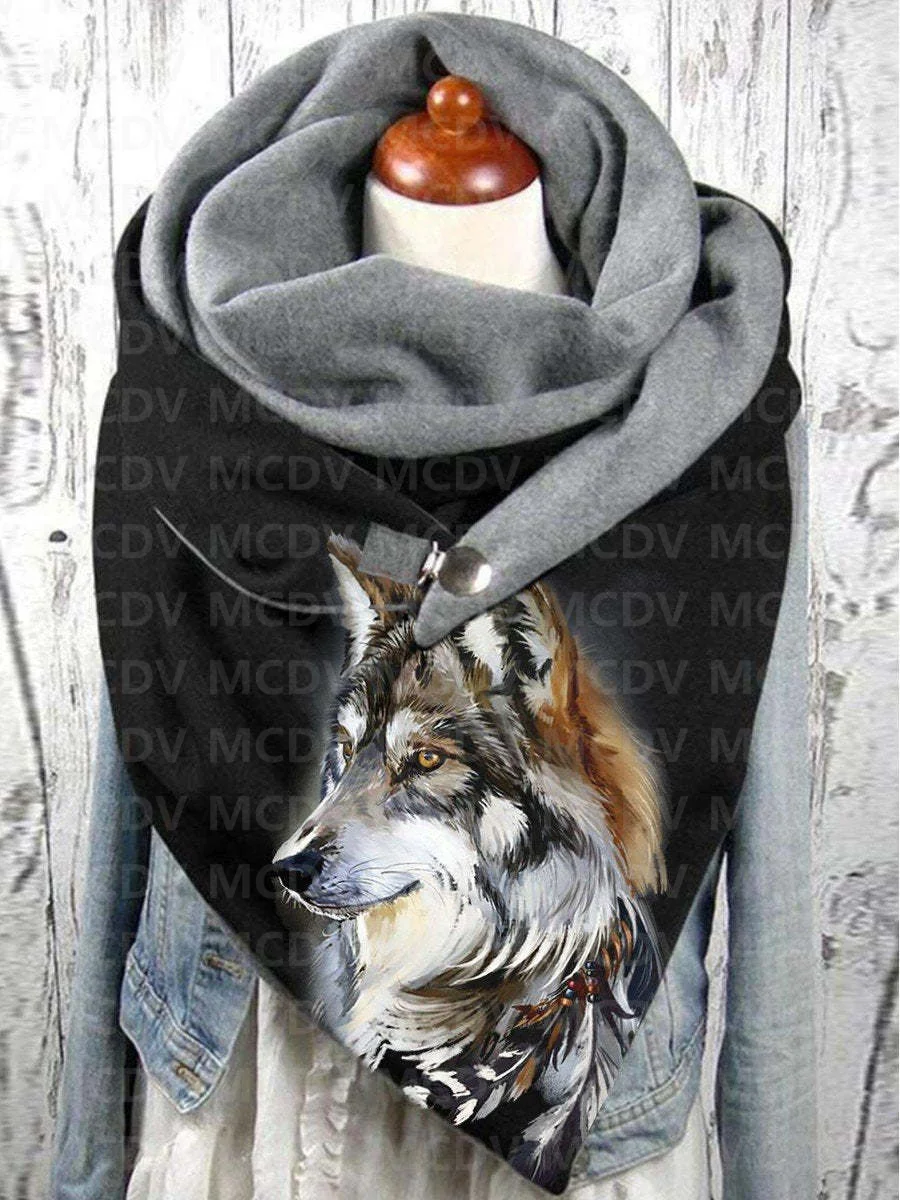 Top Trends: MCDV Wolf Moon 3D Printed Autumn And Winter Casual Scarf And Shawl For Women Drop Shipping Shoppable Styles - Image 3