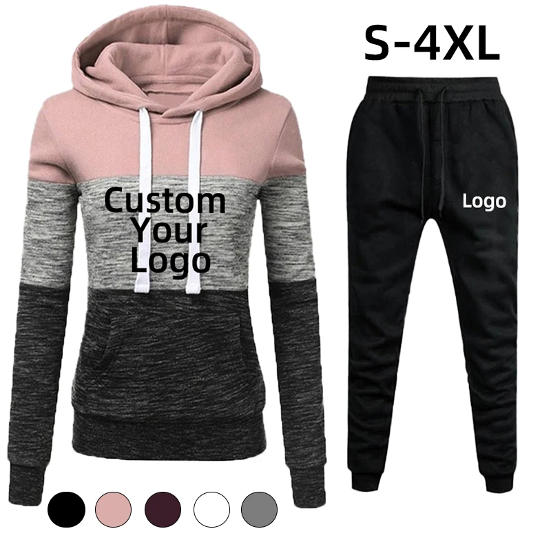 Top Trends: New Trending Women&#039;s Tricolor Striped Hoodies Set Outdoor Casual Longsleeve Pullover And Jogger Pants S - 4XL Shoppable Styles