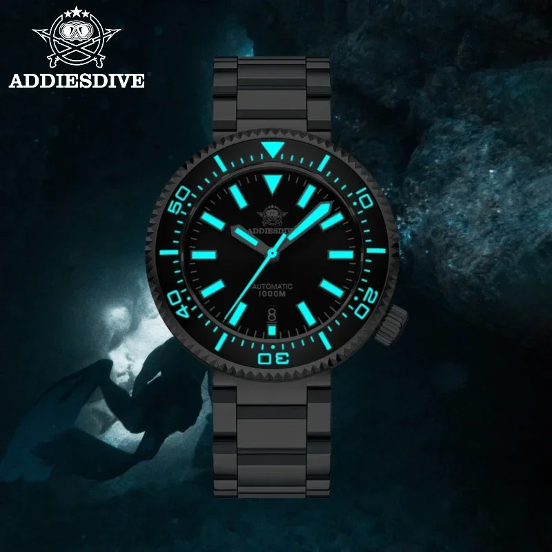 Top Trends: ADDIESDIVE High Quality 100Bar Diving Men's Automatic Mechanical Watches Sapphire Glass Reloj Hombre Luxury Luminous Wrist Watch Shoppable Styles - Image 6