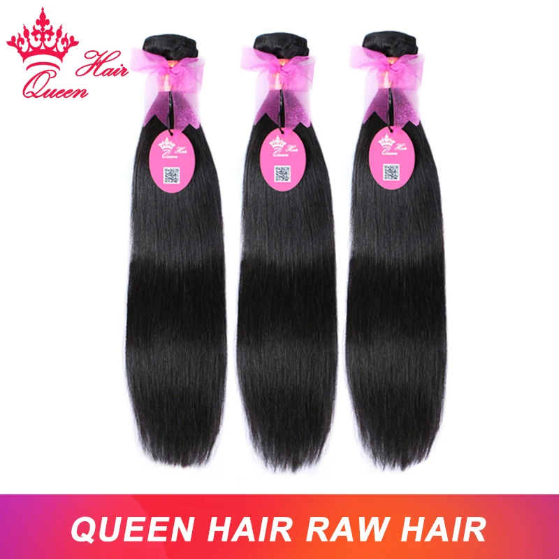 Top Trends: Queen Hair Raw Straight Hair 100% Human Hair Unprocessed Raw Hair Bundles Weave Extension Brazilian Hair Natural Color Shoppable Styles