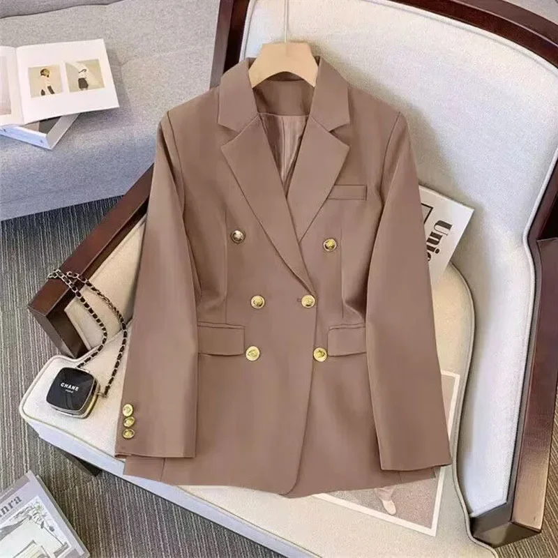 Top Trends: 2023 Autumn And Winter Women&#039;s New Fashion Temperament Loose Commuter Suit Solid Color Casual Comfortable Versatile Coat Shoppable Styles