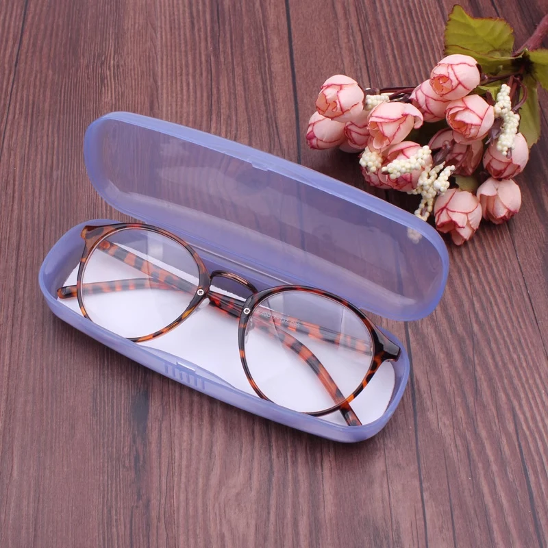 Top Trends: Unisex Translucent Glasses Case Plastic Reading Glasses Box Sunglasses Case Cover Portable Eyeglass Box Eyewear Protector Box Shoppable Styles