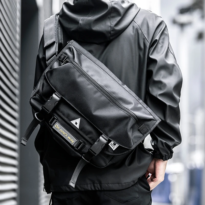 Top Trends: Men Messenger Bags Waterproof Large Crossbody Shoulder Men's Hip Hop Street Cycling Travel Multilayer Antitheft Design Bags Shoppable Styles