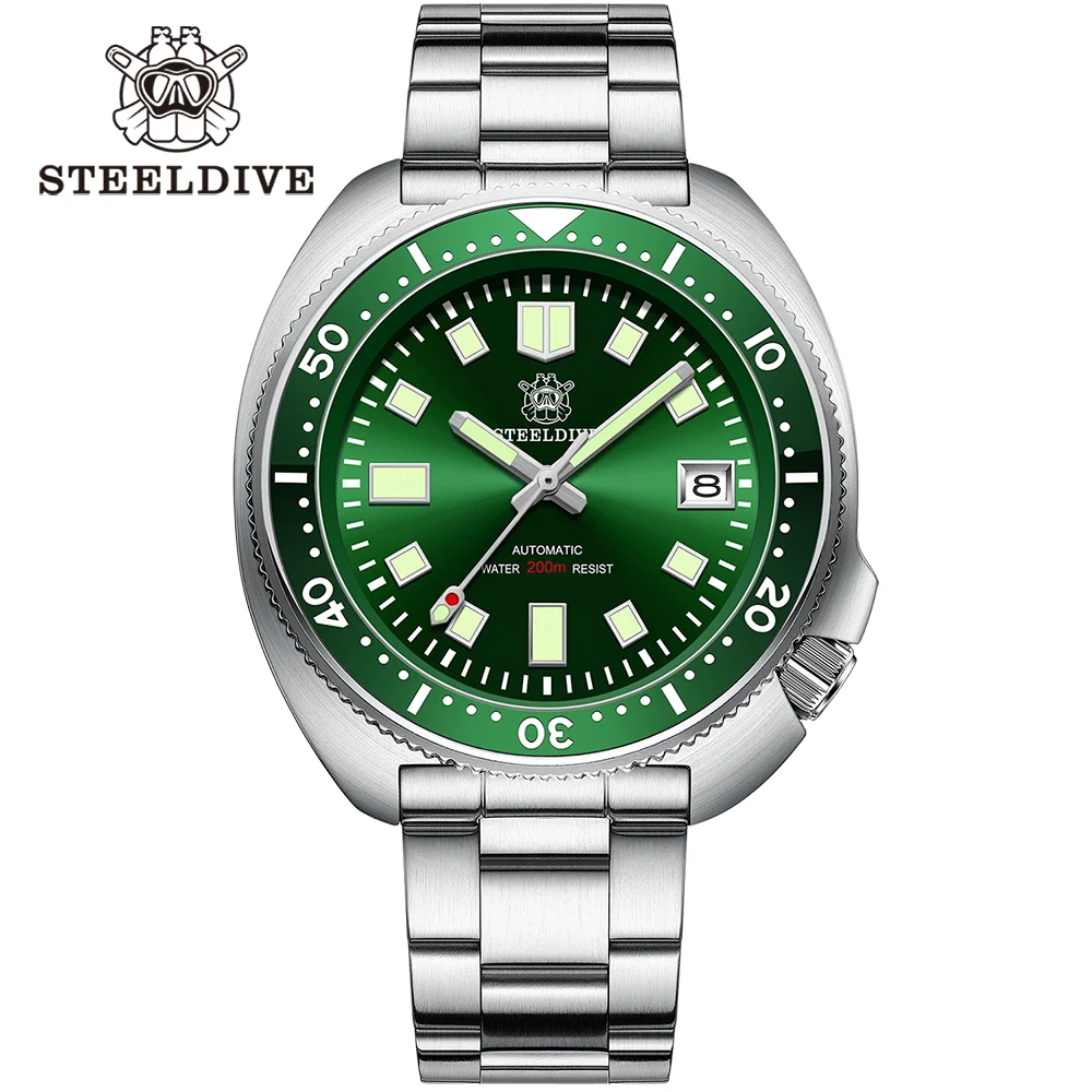 Top Trends: Steeldive Brand SD1970 Tuna Dive Watch 200m Waterproof Sapphire Crystal NH35 Automatic Mechanical Stainless Steel Men&#039;s Watch Shoppable Styles