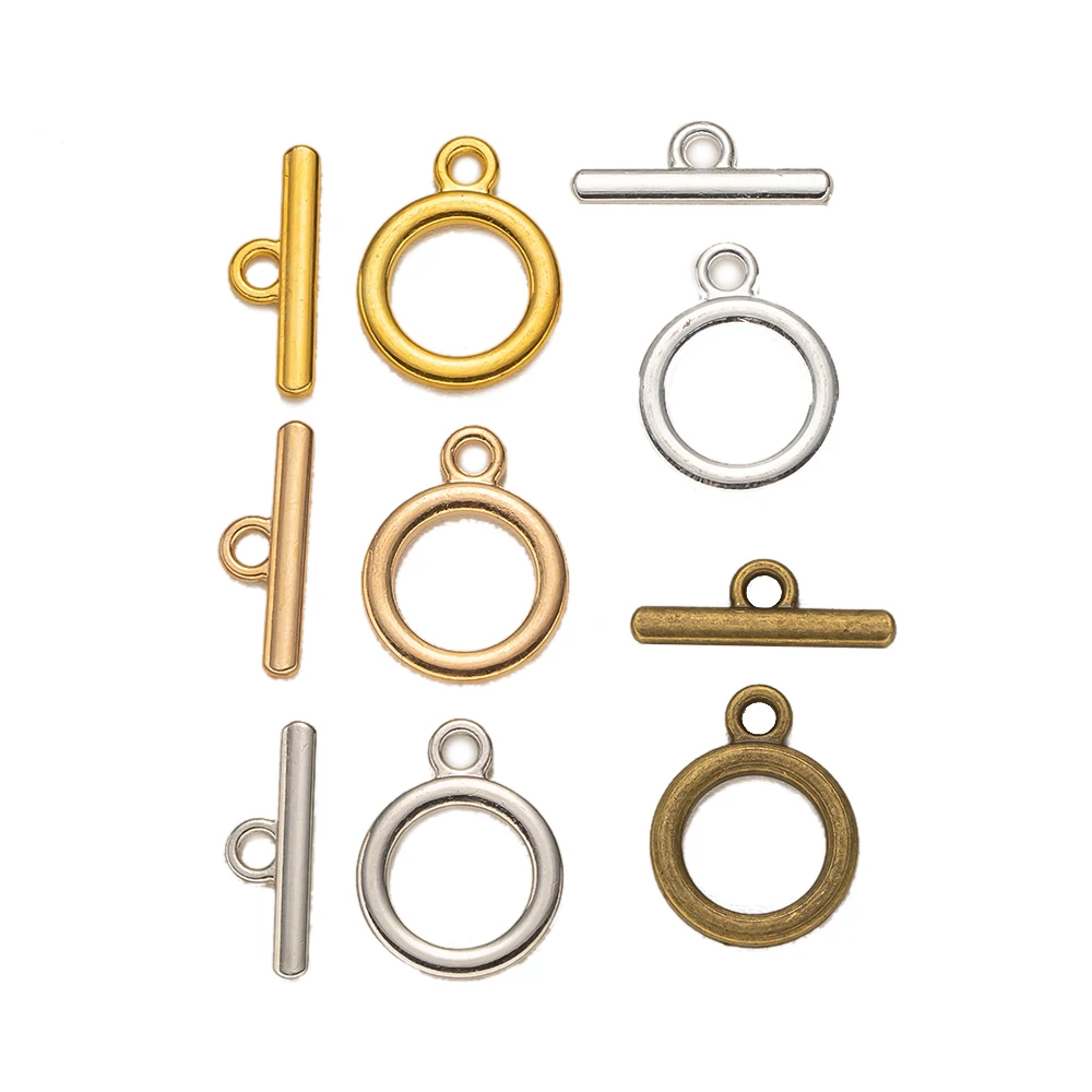 Top Trends: 10pcs / Lot Classic OT Clasp For DIY Necklace Bracelet Jewelry Making Connector Toggle Clasp Jewelry Accessories Supplies Findings Shoppable Styles