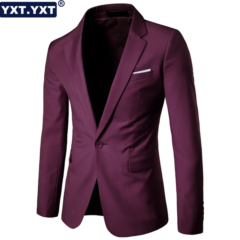 Top Trends: Elegant Jacket Blazer Male Suit 2023 New In Men's Purple One Button Slim Fit Suit Blazer Formal Wedding Business Tuxedo Blazer Shoppable Styles