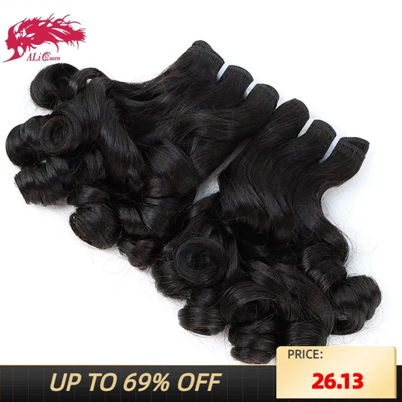 Top Trends: Ali Queen Super Double Drawn Straight Human Hair Virgin Loose Wave Human Hair Bundles For Women 1 / 3 / 5 Bundle Whosales Deal Shoppable Styles