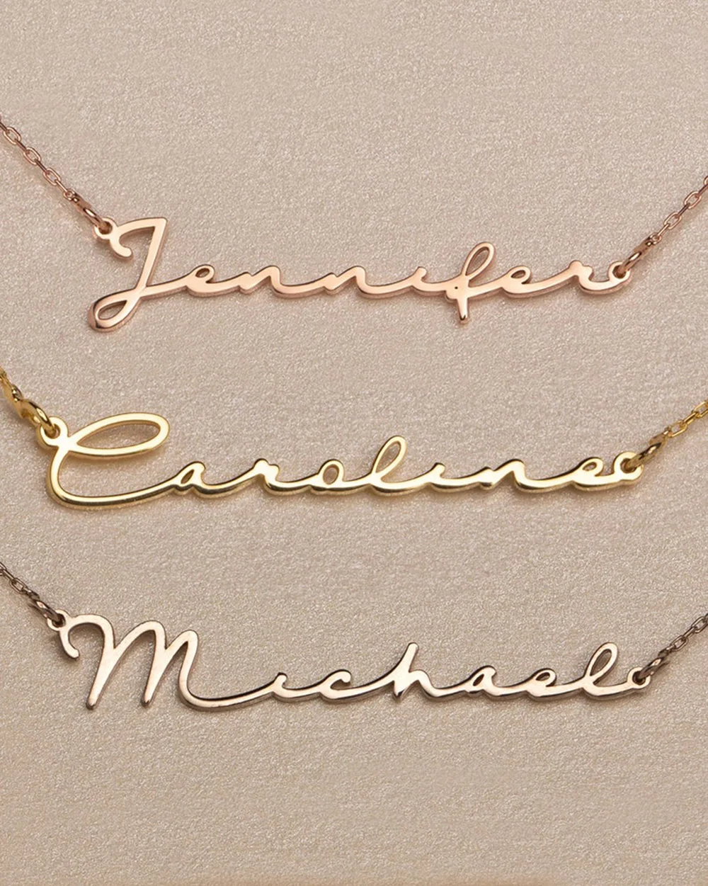 Top Trends: Customized Fashion Stainless Steel Name Necklace Personalized Letter Gold Color Choker Necklace Pendant Nameplate Gift Shoppable Styles