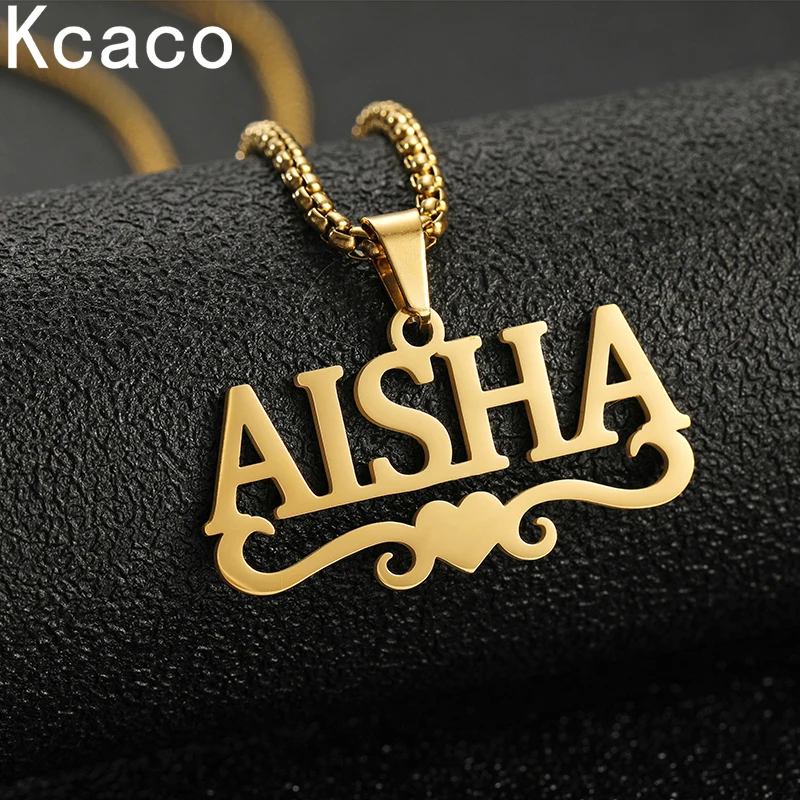 Top Trends: Customized Name Necklaces Pendants For Men Women Personalized Custom Gold Plated Pearl Chain Stainless Steel Nameplate Jewelry Shoppable Styles