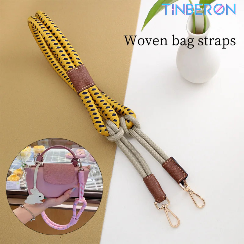 Top Trends: TINBERON Bag Straps For Luxury Mini Bag Handbag Shoulder Strap Fashion Hand-woven Rope Shoulder Strap 80cm Long Straps For Bags Shoppable Styles