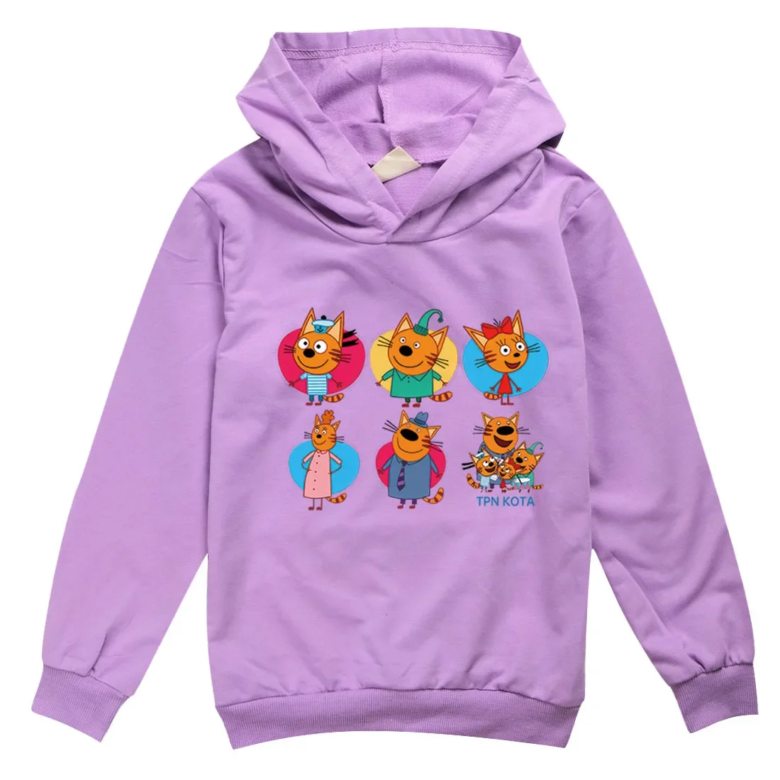 Top Trends: Kid-E-Cats Cotume Kids Russian Три Кота My Family Three Happy Cats Clothes Baby Girls Sweatshirts Boys Fashion Hooded Outerwear Shoppable Styles