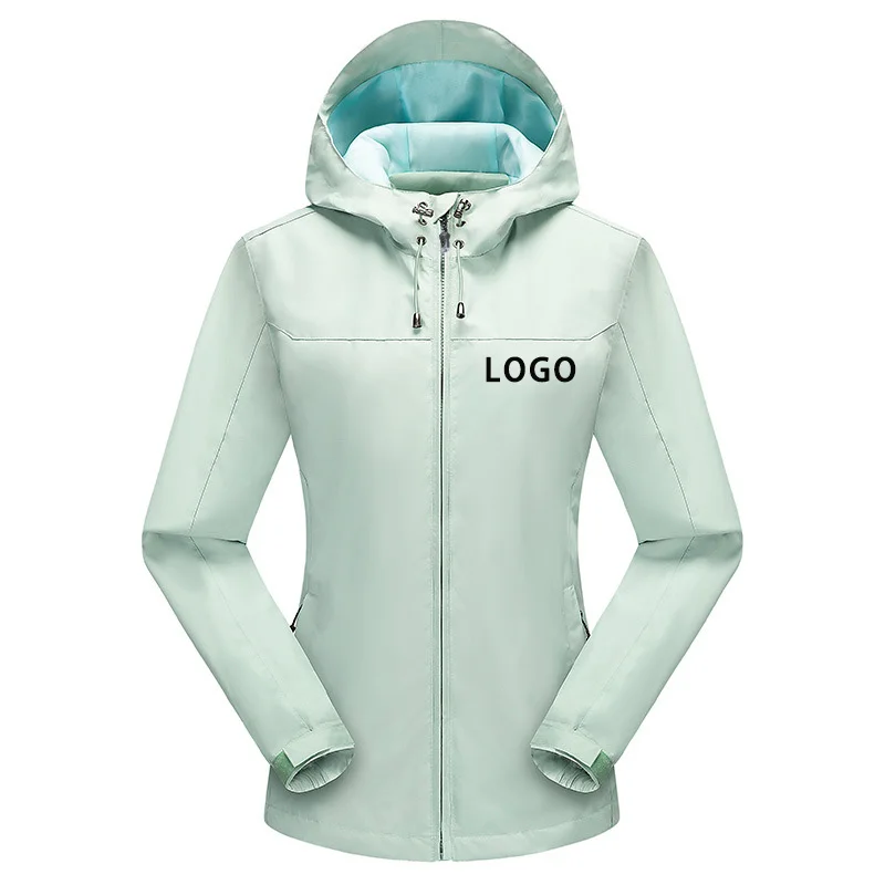 Top Trends: Spring Autumn Custom Logo Women Jacket Diy Zipper Coat Windproof Waterproof Men Jacket Unisex Outdoor Jackets Plus Size 6Xl Shoppable Styles