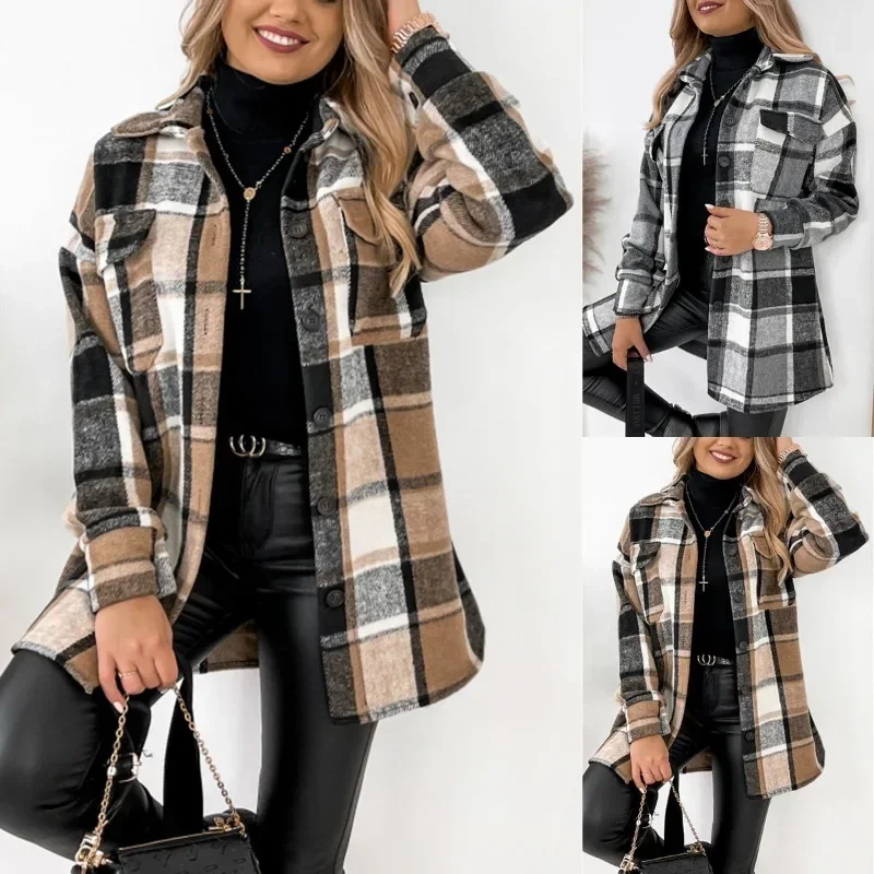 Top Trends: Elegant Winter Woolen Coats For Women Autumn Long Sleeve Outwear Fashion Streetwear Casual Jackets Coat Clothing Office Top 2023 Shoppable Styles