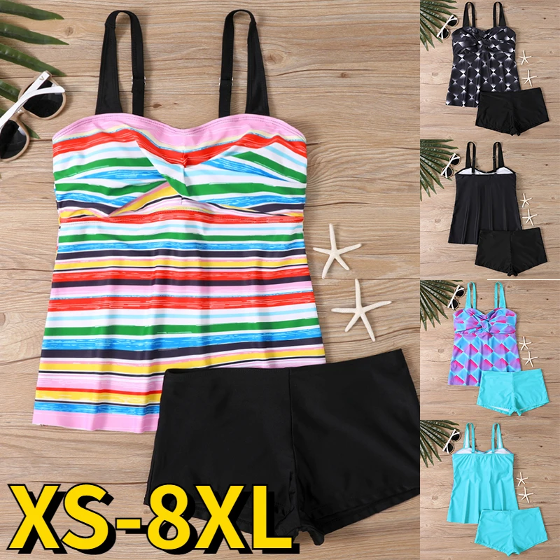 Top Trends: 2023 New Summer Women Sexy Two Pieces Tankini Fashion Monokini High Waist New Design Printing Beachwear Swimwear Fashion Bikini Shoppable Styles