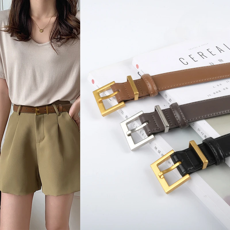 Top Trends: 2023 New Genuine Leather Women's Belt Simple Retro Belt With Jeans Casual Pants Fashion Luxury Belt Shoppable Styles