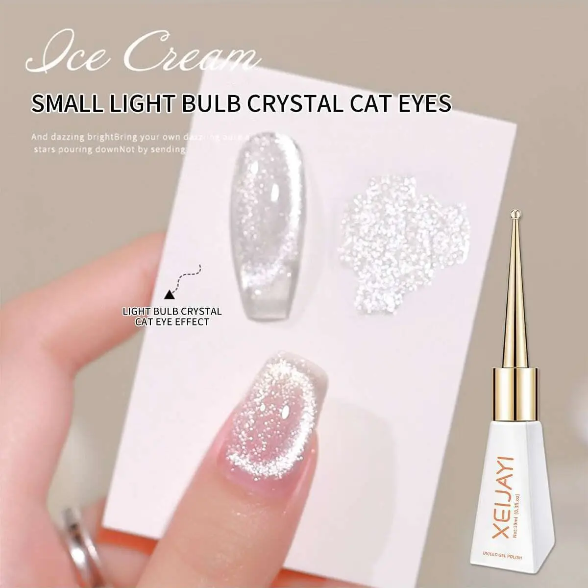 Top Trends: XEIJAYI Glitter Magnetic Gel Polish Sparkling Mirror Surface Cat Eyes Nail Polish Semi-permanent Soak Enamels Manicure Products Shoppable Styles